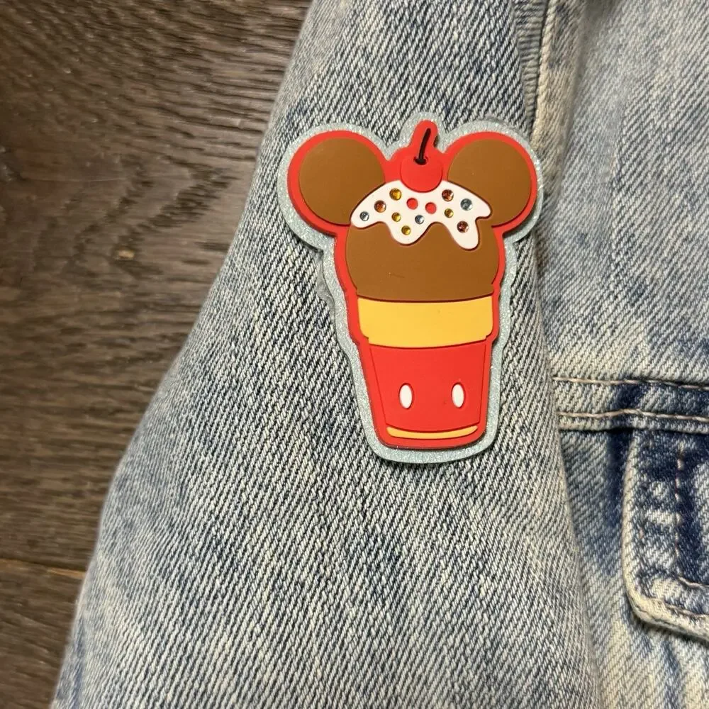 Disney Denim Patches Handmade Jean Jacket Old Navy Size S